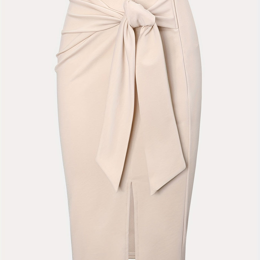 Jupe Femme Midi Chenille Taille Moyenne Couleur Unie Vintage CJdropshipping