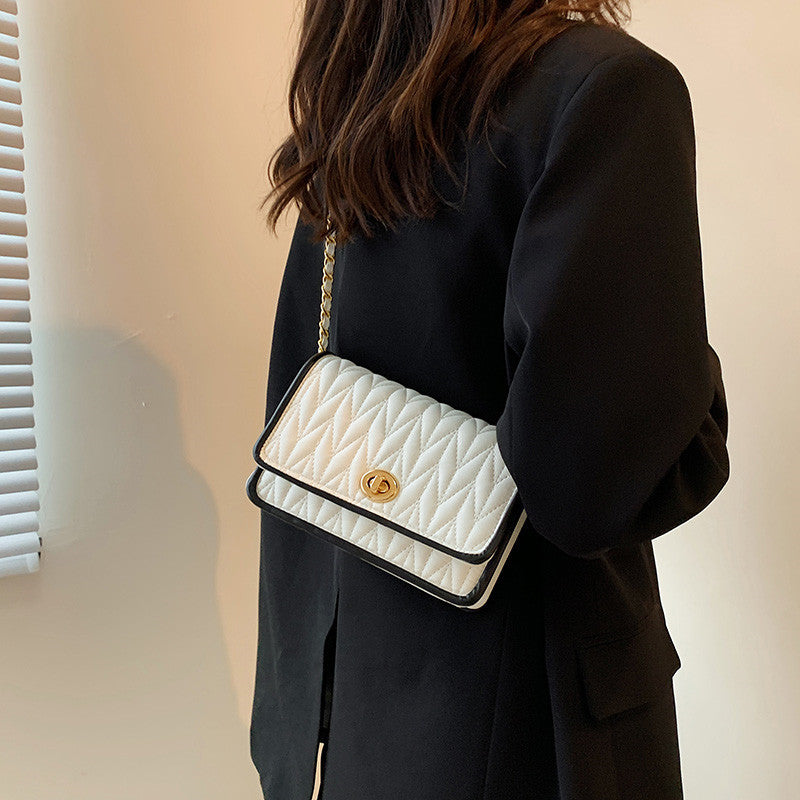 Sac Femme Petit Carré Chaîne Cuir Synthétique Rétro Loisirs CJdropshipping