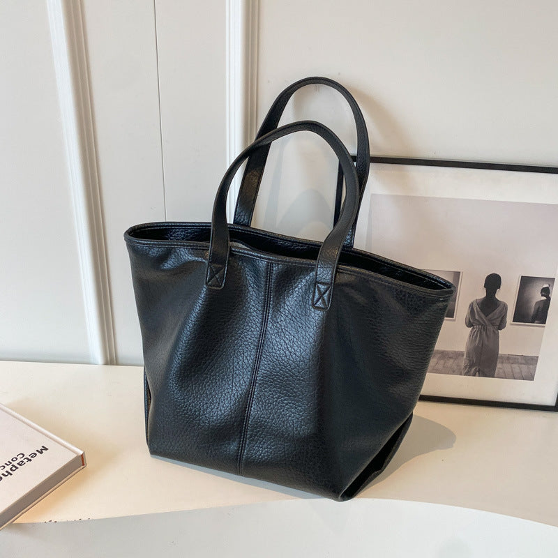 Sac Femme Grand Tote Travail Cuir Synthétique Rétro Documents Professionnel CJdropshipping