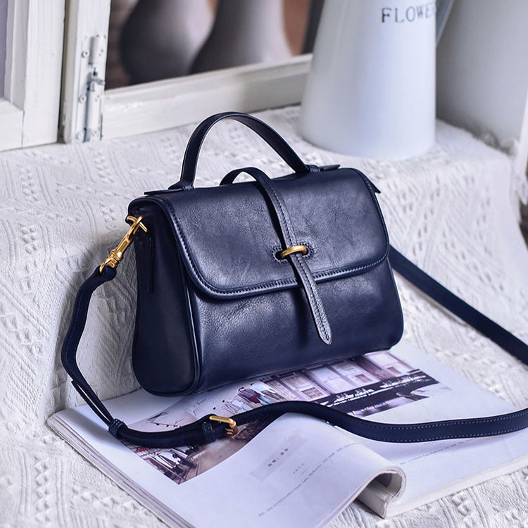 Sac Femme Bandoulière Cuir Véritable Vache Première Couche Fait Main Vintage CJdropshipping