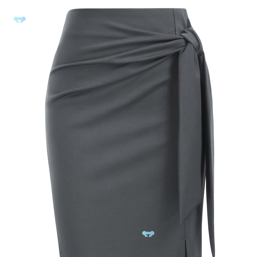 Jupe Femme Midi Chenille Taille Moyenne Couleur Unie Vintage CJdropshipping