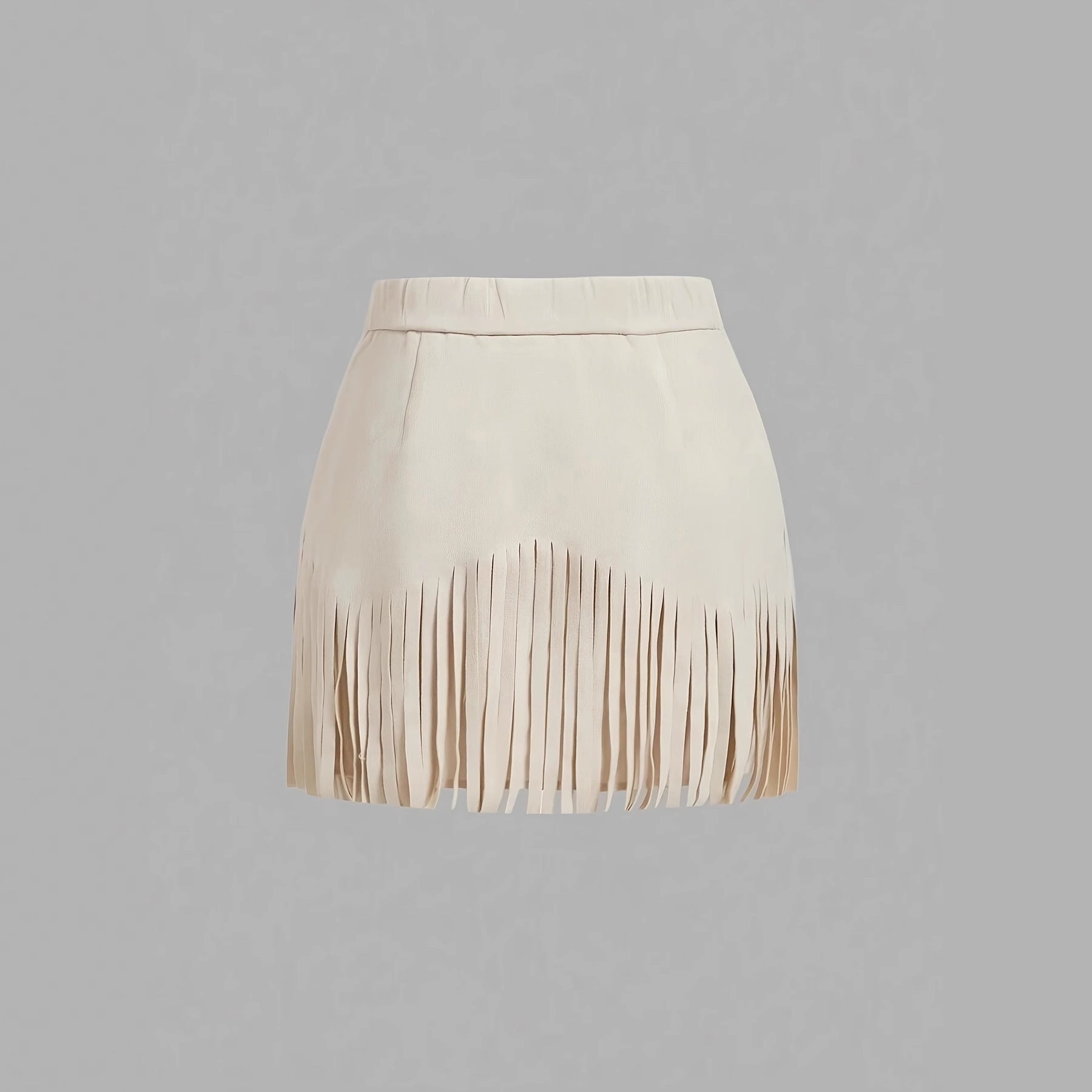 Jupe Femme Mini Rétro Rivets Franges Polyester CJdropshipping