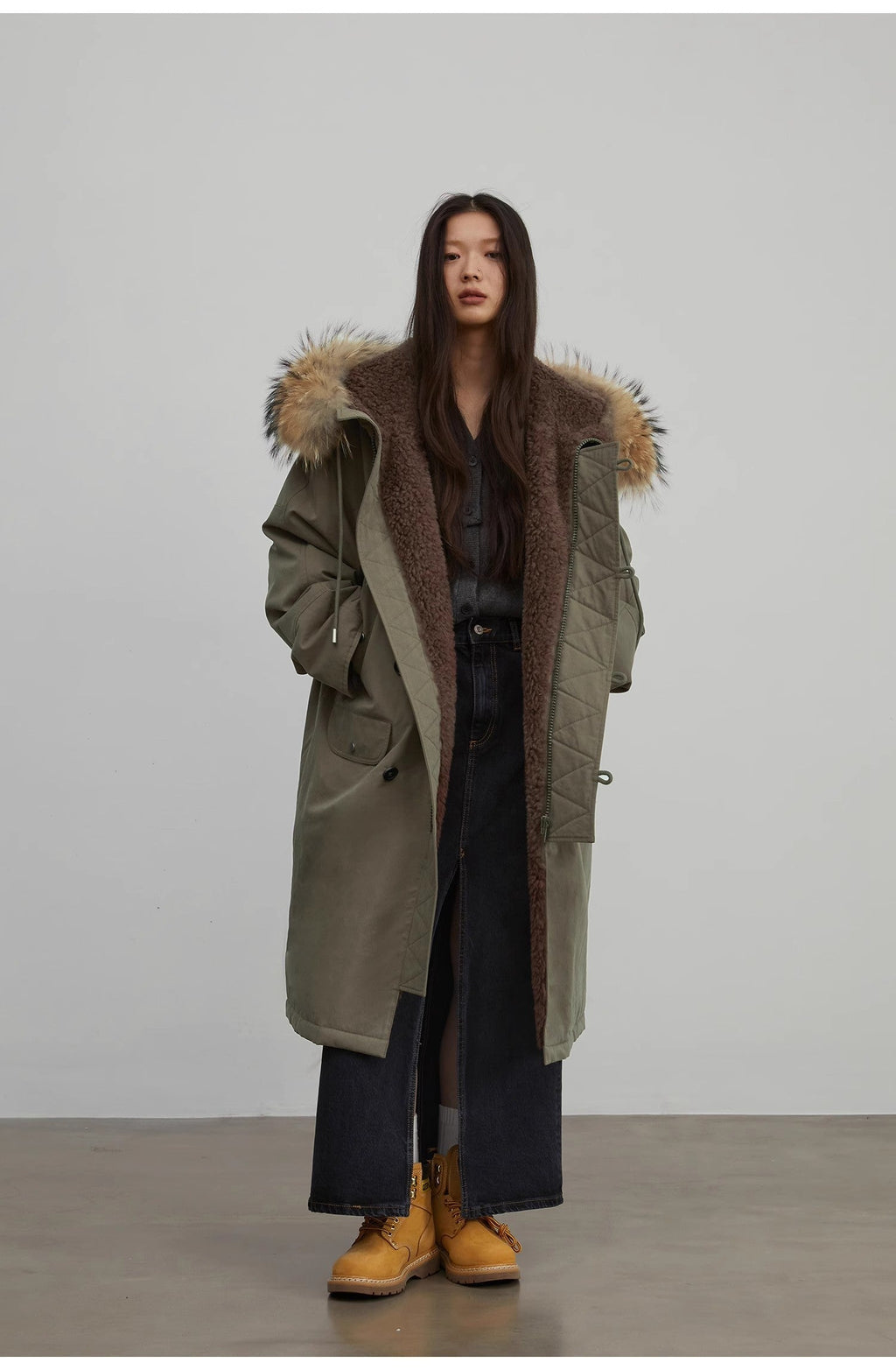 Parka longue d'hiver Nid de Lune