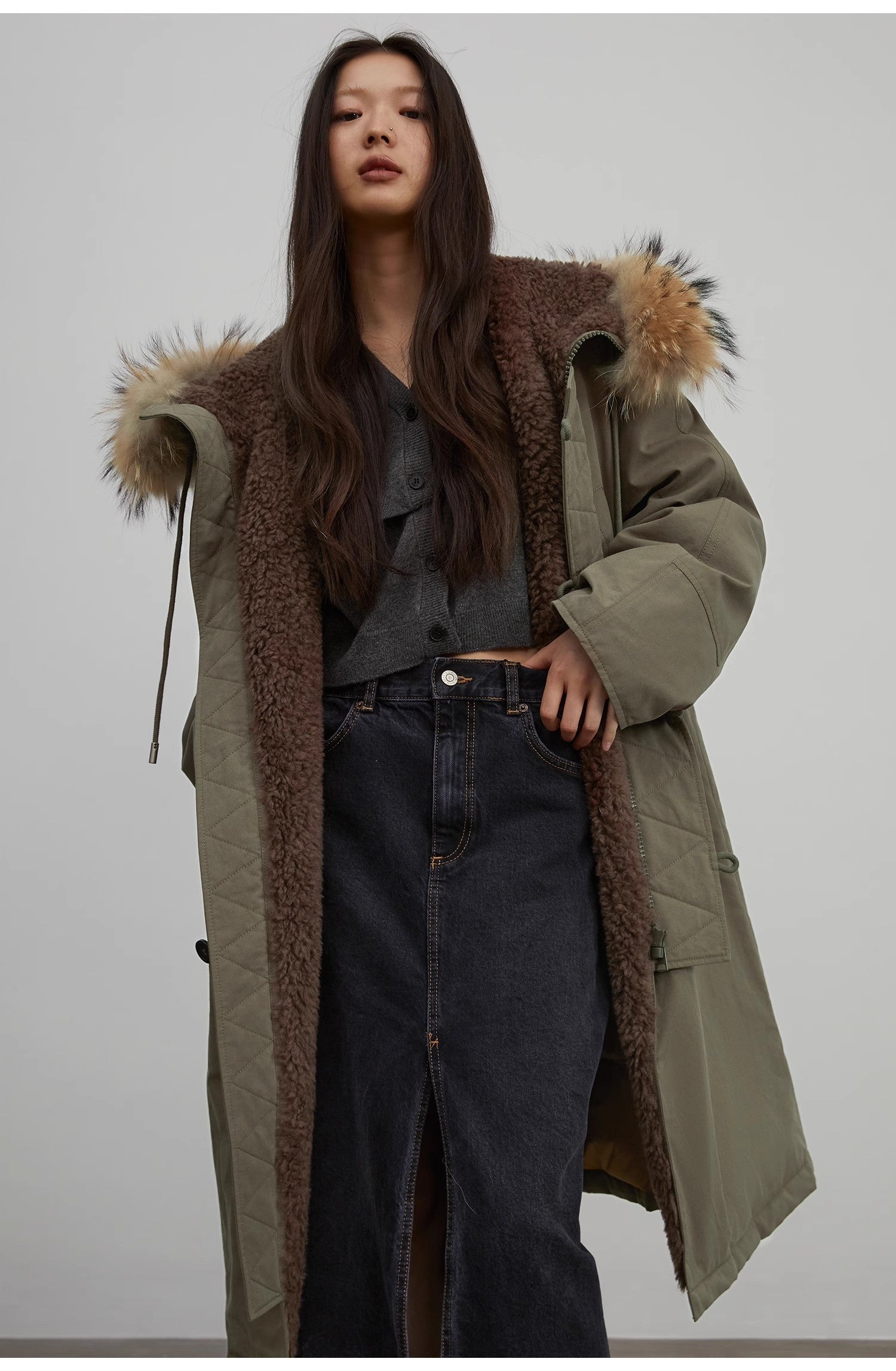 Parka longue d'hiver Nid de Lune