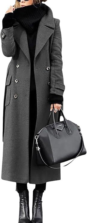 Manteau Femme Laine Épais Long Élégant CJdropshipping