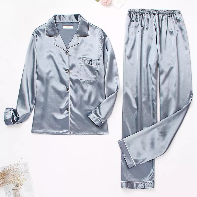 Ensemble de Pyjama en Satin de Soie