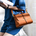 Sac Femme Bandoulière Cuir Véritable Vache Première Couche Fait Main Vintage CJdropshipping