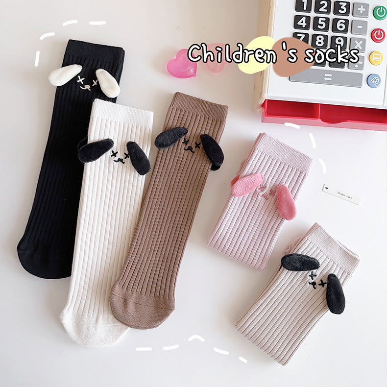 Chaussettes Hautes Bébé & Maman – Design Oreilles de Chien Confortables