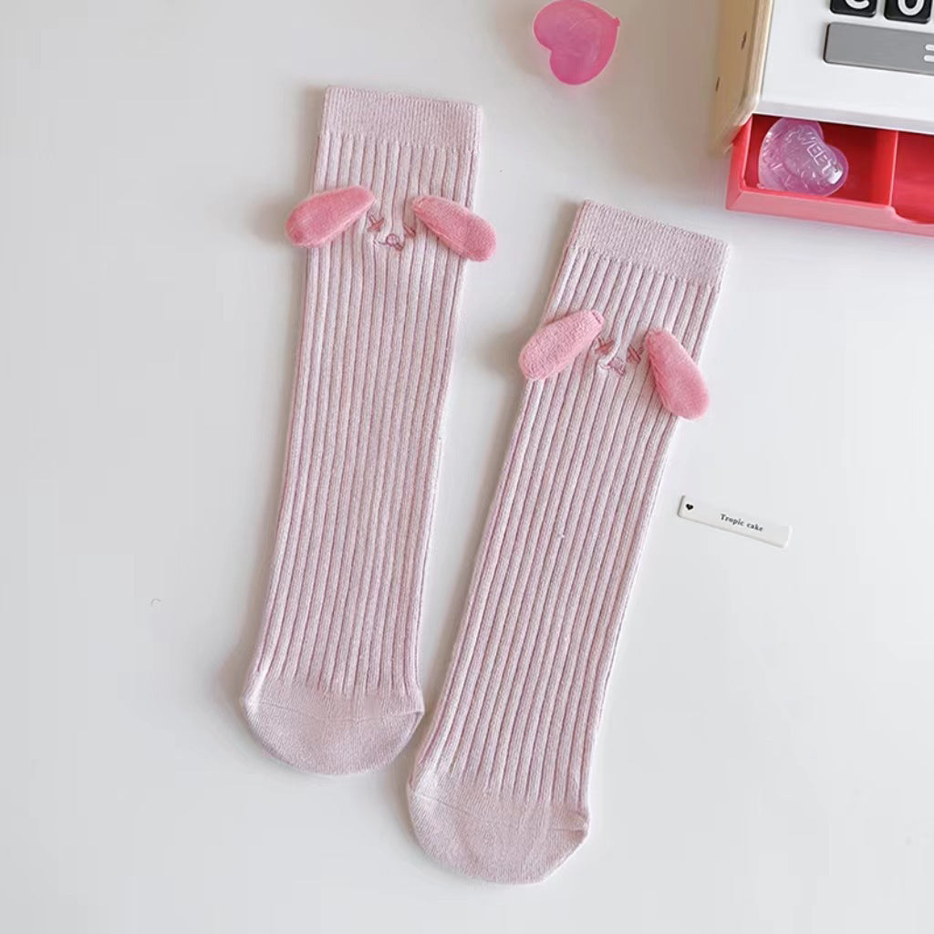 Chaussettes Hautes Bébé & Maman – Design Oreilles de Chien Confortables