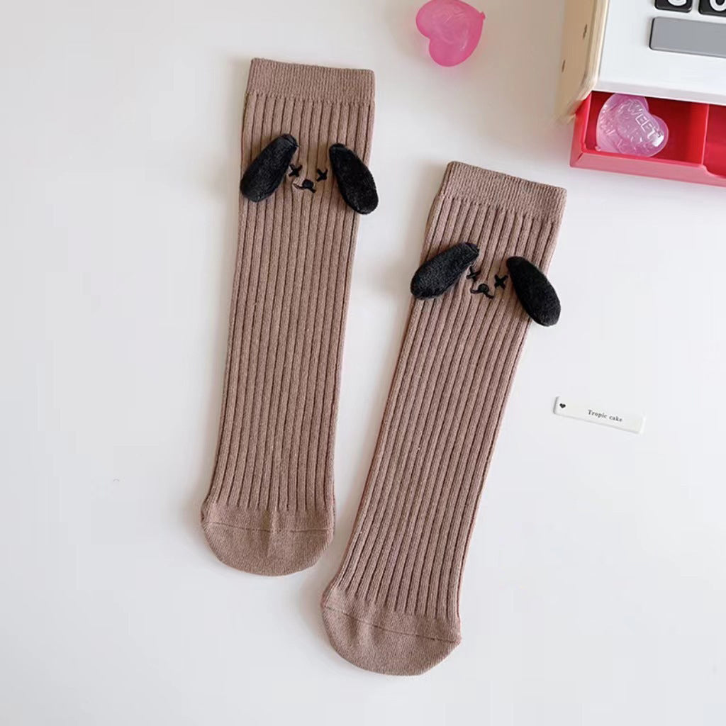 Chaussettes Hautes Bébé & Maman – Design Oreilles de Chien Confortables