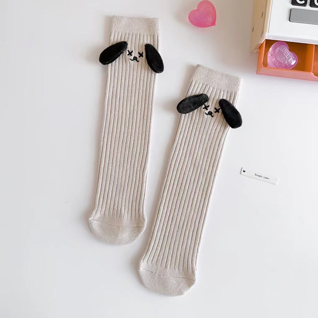 Chaussettes Hautes Bébé & Maman – Design Oreilles de Chien Confortables